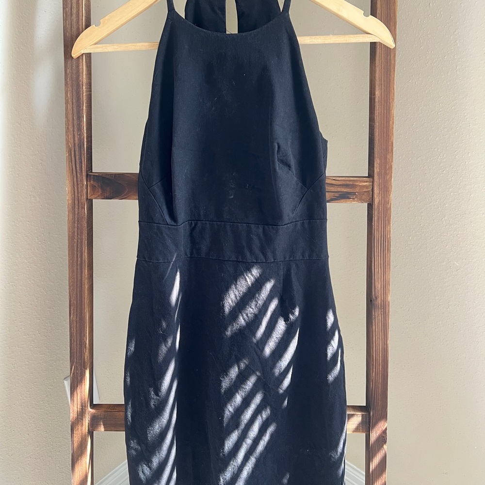 Banana Republic Black Backless Dress